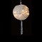 Barcana Lighted Sphere with Macrame-Style Rope Christmas Decoration - 11.5" Cream - Warm White - White Wire